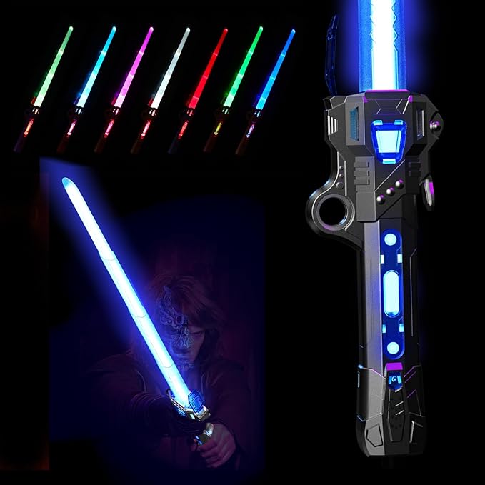 Lightsaber RGB 7 Colors with 3 Modes FX Sound,  Birthday Gifts or Holiday Present for Children